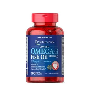 Puritans pride Omega-3 Fish Oil 1000 mg (300 mg Active Omega-3) by 100 softgel
