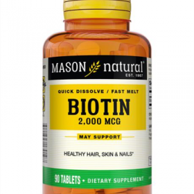 Mason Natural Biotin 2000 MCG