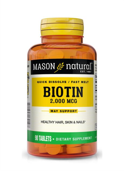 Mason Natural Biotin 2000 MCG