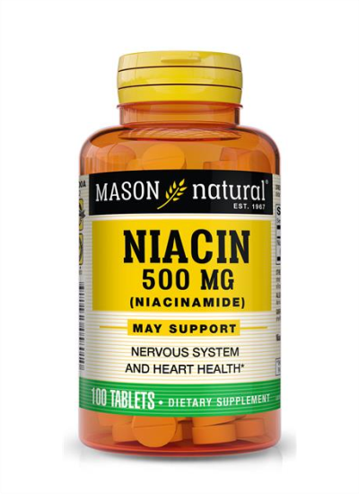 Mason Natural Niacin 500 mg