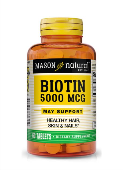 Mason Natural Biotin 5000 MCG by 60 tablets