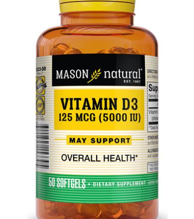 Mason Natural Vitamin D3 125 MCG (5000IU)