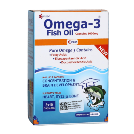 Emzor Omega-3 Fish Oil Capsules