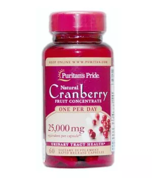 PURITANS PRIDES CRANBERRY FRUIT CONCENTRATE 25000MG BY 60 TABLETS