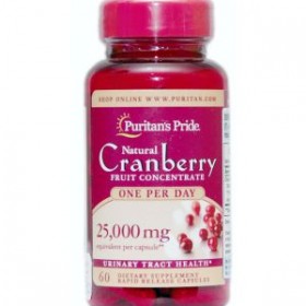 PURITANS PRIDES CRANBERRY FRUIT CONCENTRATE 25000MG BY 60 TABLETS