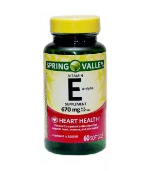 SPRING VALLEY VITAMIN E SUPPLEMENT 670 MG BY 60 SOFTGEL