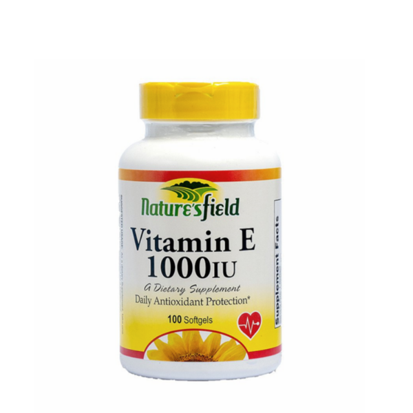 Nature’s Field Vitamin E 1000iu 100 Soft gels