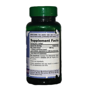 Puritan’s Pride Milk Thistle Extract 1000mg Equivalent Rapid Release Soft Gels - Image 2