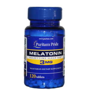 Puritan’s Pride Melatonin Nighttime Sleep Aid 3mg 120 Tablets