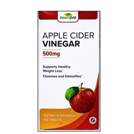 Nature’s Field Apple Cider Vinegar 500mg 100 Tablets