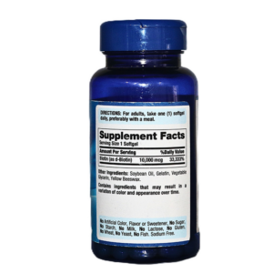 Puritan’s Pride Ultra Mega Biotin 10,000mcg 50 Rapid Release Soft Gels - Image 2