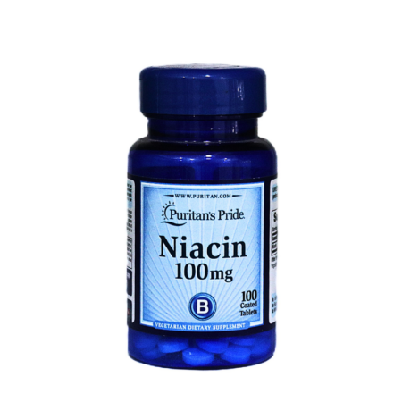 Puritan’s Pride Niacin 100mg 100 Coated Tablets