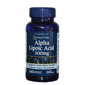 Puritan’s Pride Alpha Lipoic Acid 300mg 60 Rapid Release Soft Gels