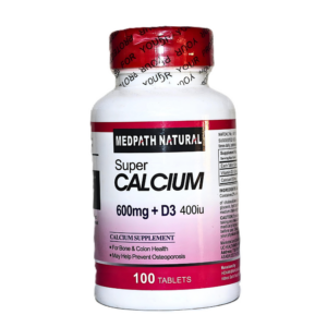 Medpath Natural Super Calcium 600mg + D3 400IU Supplement