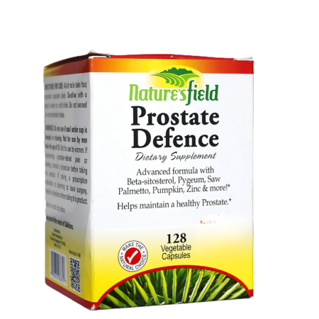 Nature’s Field Prostate Defence Dietary Supplement 128 Vegetable Capsules