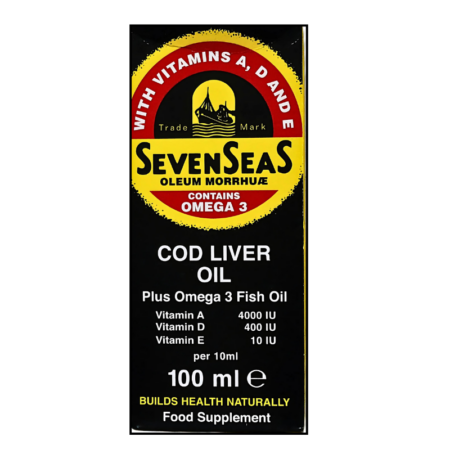 Seven Seas Cod Liver Oil Plus Omega 3 Fish Oil 100ml