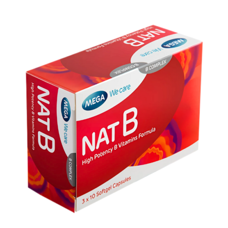 Mega NATB Capsules High Potency B Vitamins Formula