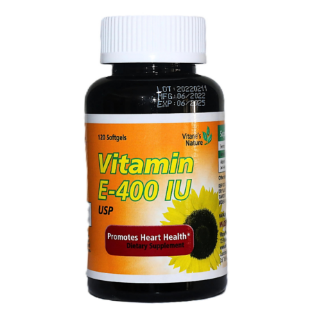 Vitane’s Nature Vitamin E-400 IU USP 120 Soft Gels