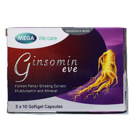 Mega Ginsomin Eve 3 X 10 Softgel Capsules