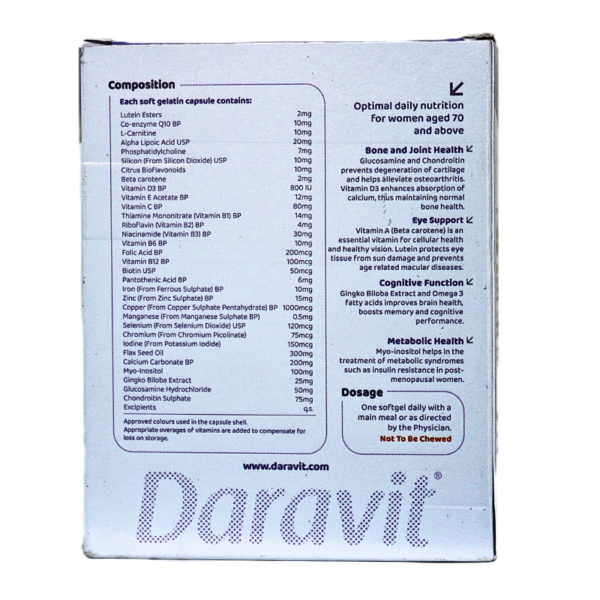 Daravit Woman 70+ 30 Softgels